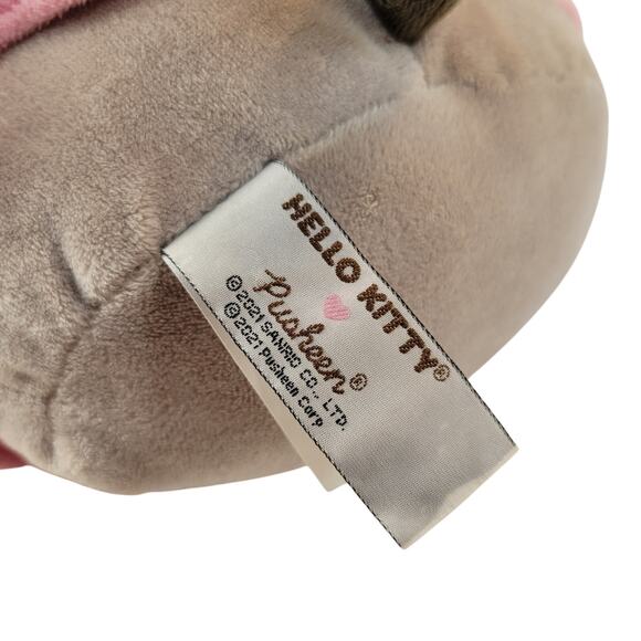 GUND Hello Kitty x Pusheen Plush 10" Pink Costume Dress Up Cat Sanrio 2021 - Picture 8 of 14